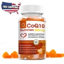 500mg CoQ10 Gummies Natural Heart Health Support - High Absorption Coenzyme Q10