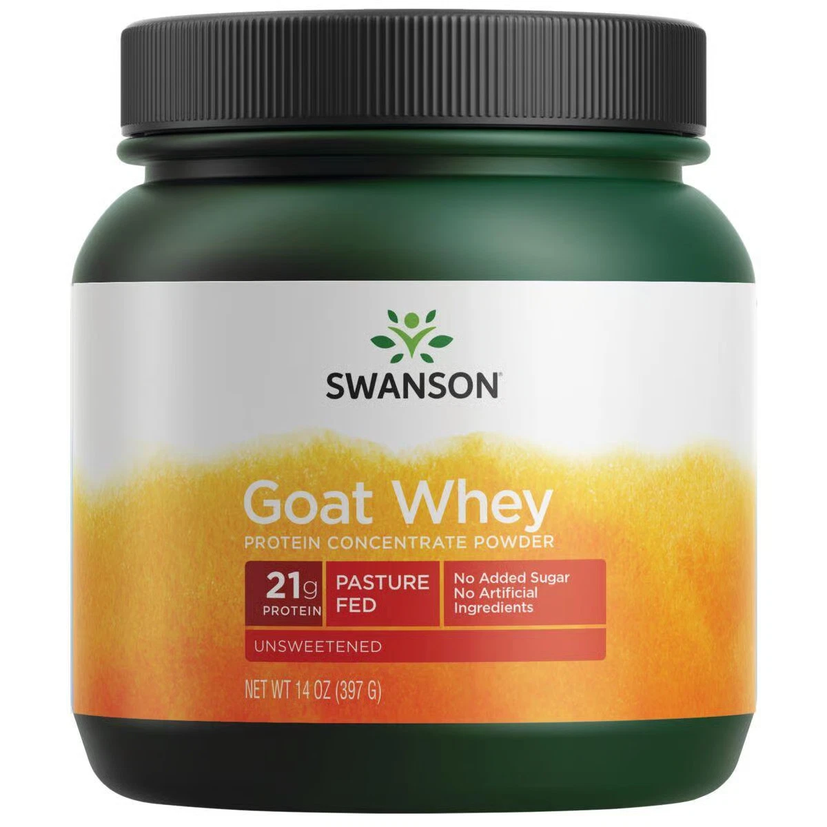Swanson Goat Whey Protein Concentrate 14 oz Powder