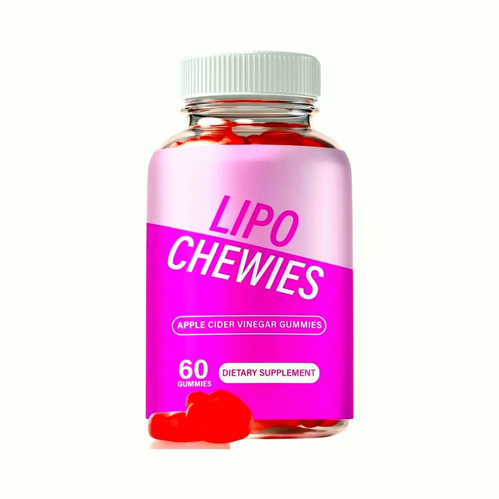 Lipo Chewies Keto Gummies for Advanced Weight Loss & Energy - 60 Gummies