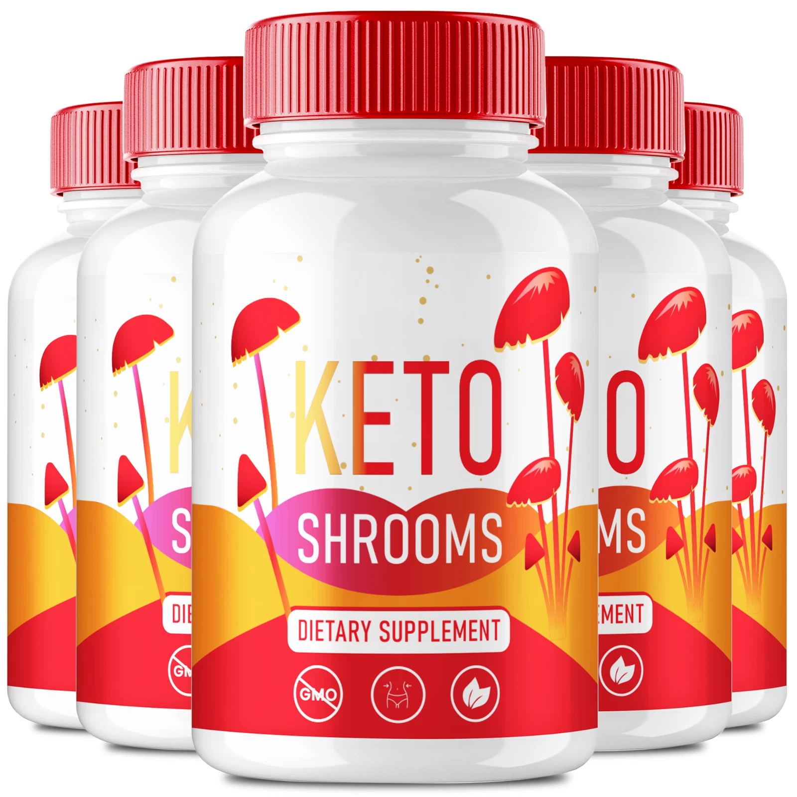(5 Pack) Keto Shrooms Capsules, Keto Shrooms Weight Loss Capsules (300 Capsules)