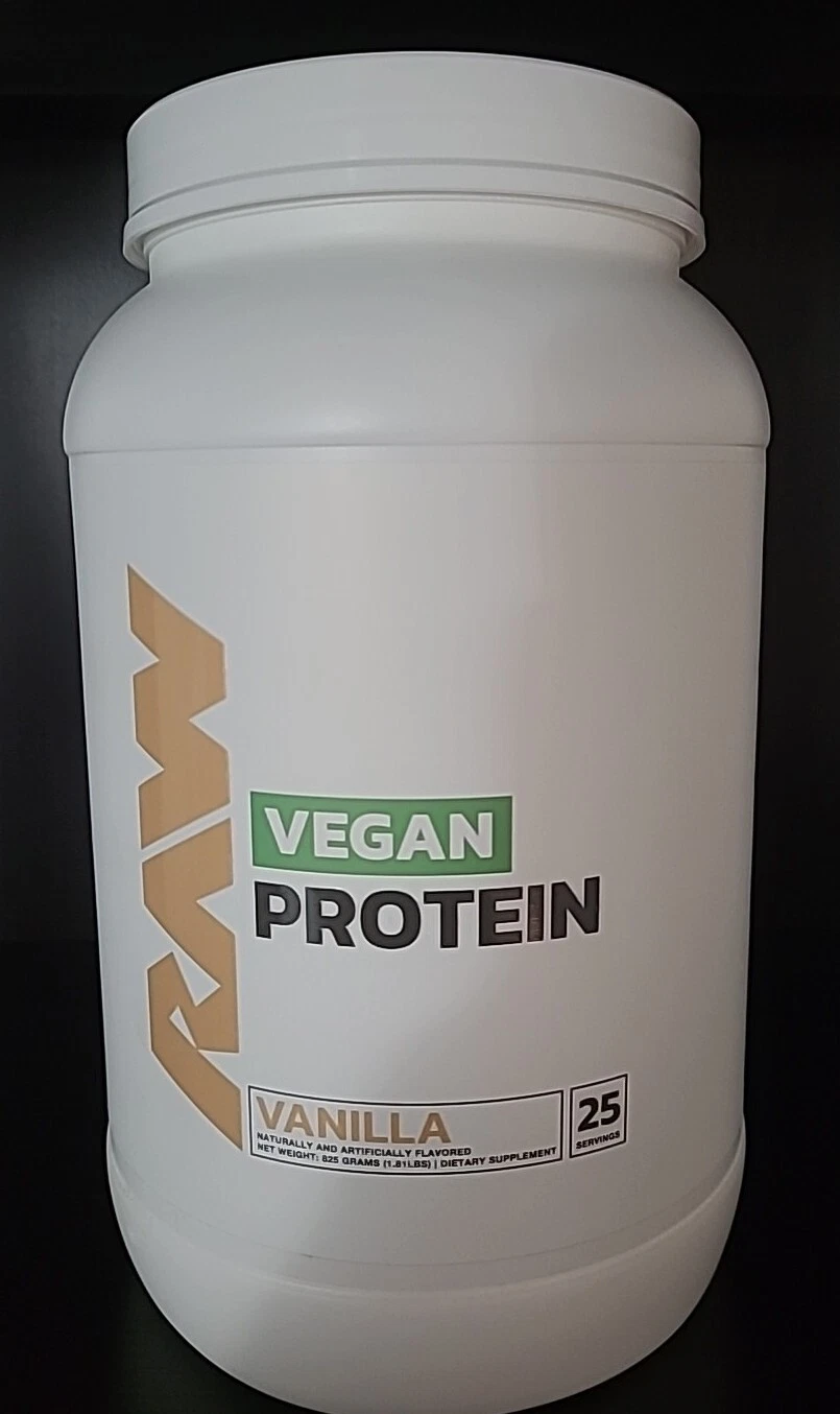 RAW Vegan Protein, Vanilla, 1.65 lbs (750 g) Exp: 05/26