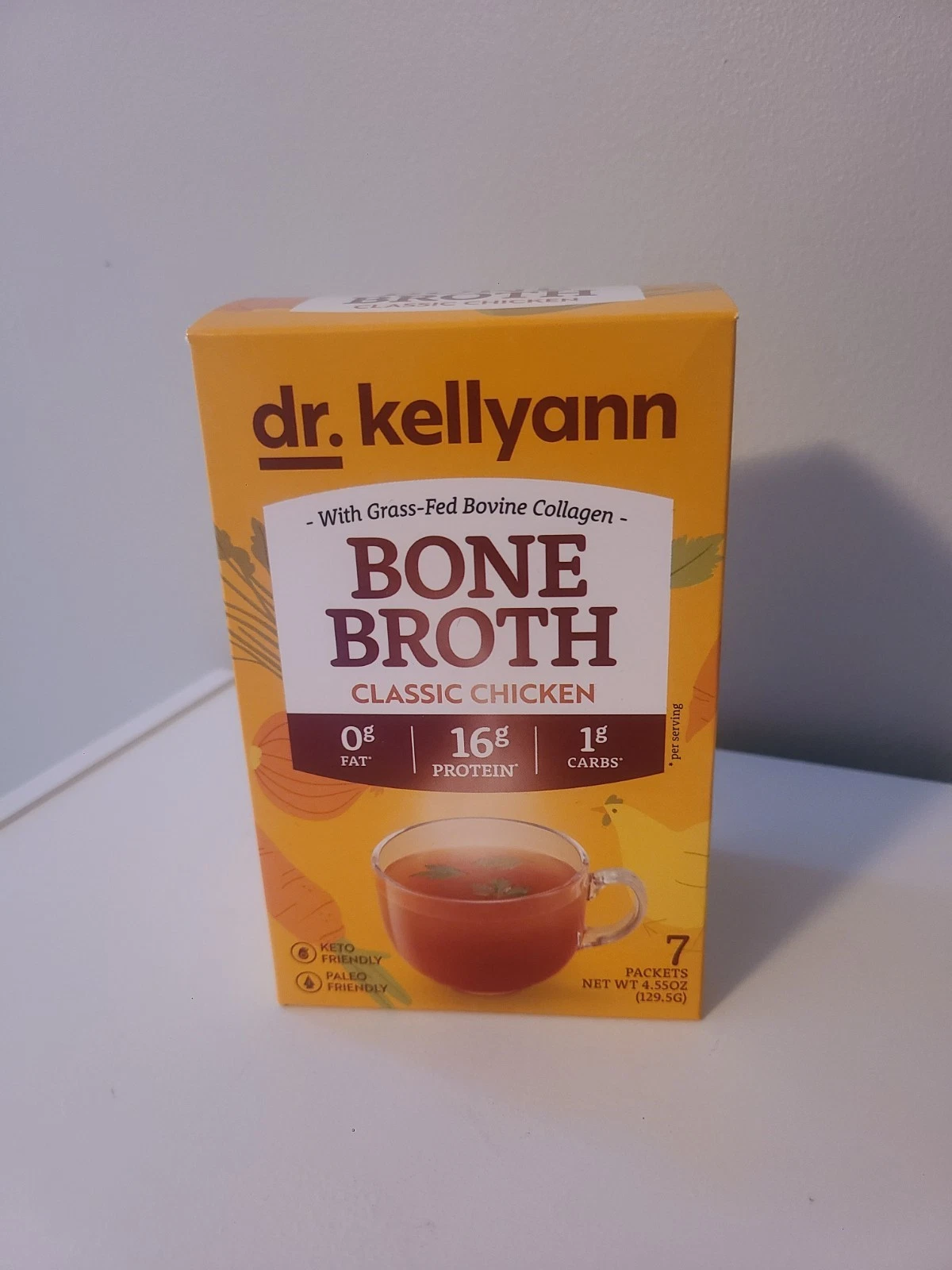Dr. Kellyann Bone Broth Classic Chicken Collagen Powder 7 Servings