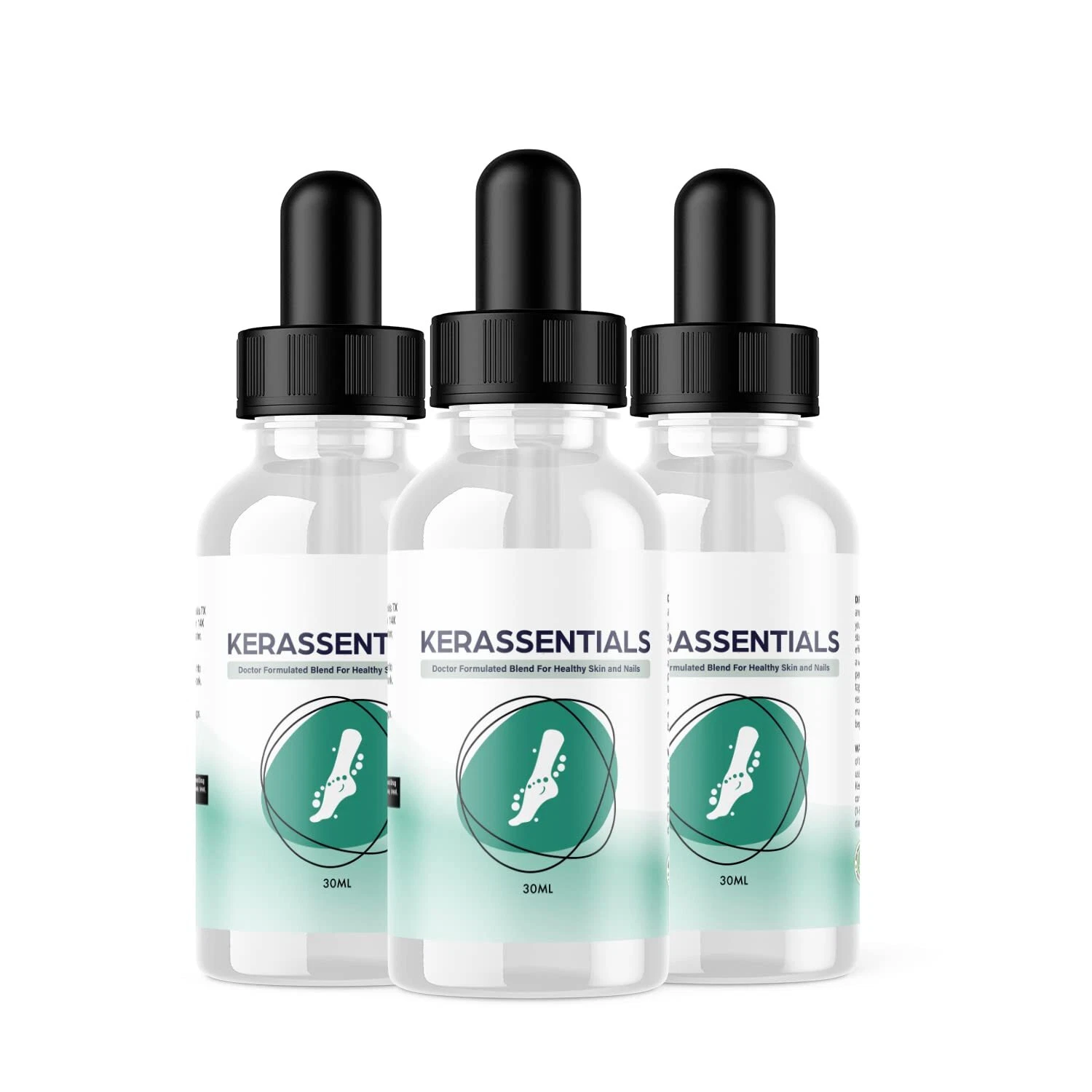 (3 Pack) Kerassentials - Toenail Fungus Treatment Oil - Healthy Skin & Nails