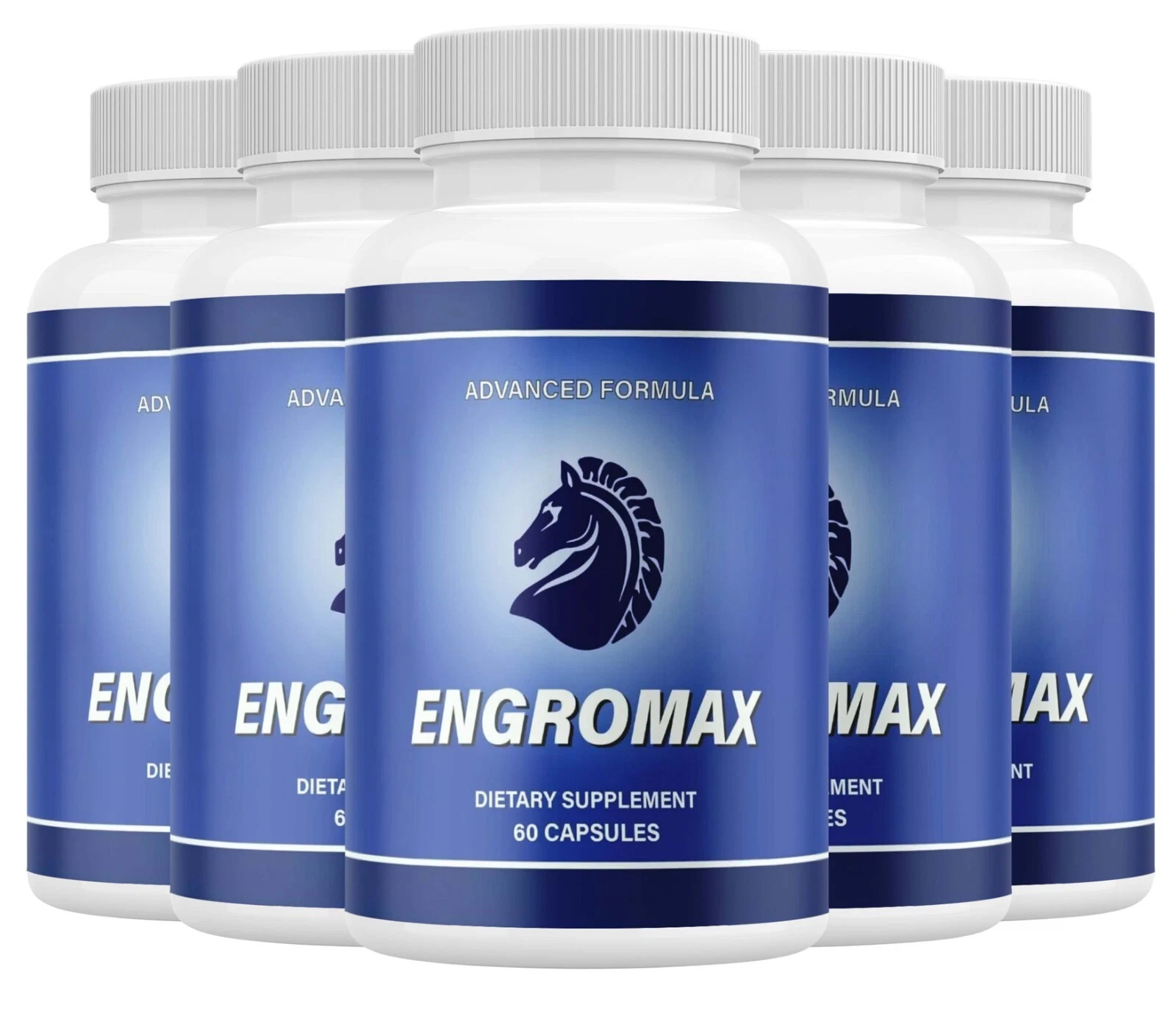 (5 Pack) Engromax Capsules for Men, Pills to Supprot Male Stamina & Endurance