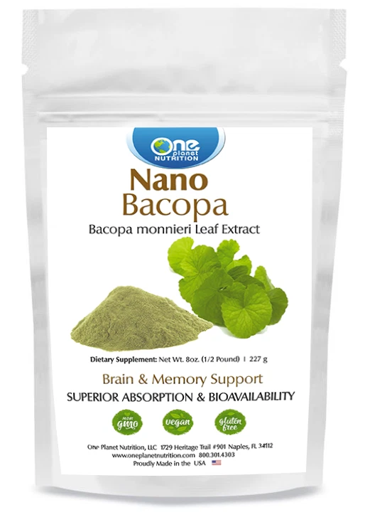 One Planet Nutrition Nano Bacopa Powder - 8 oz (227 Servings)