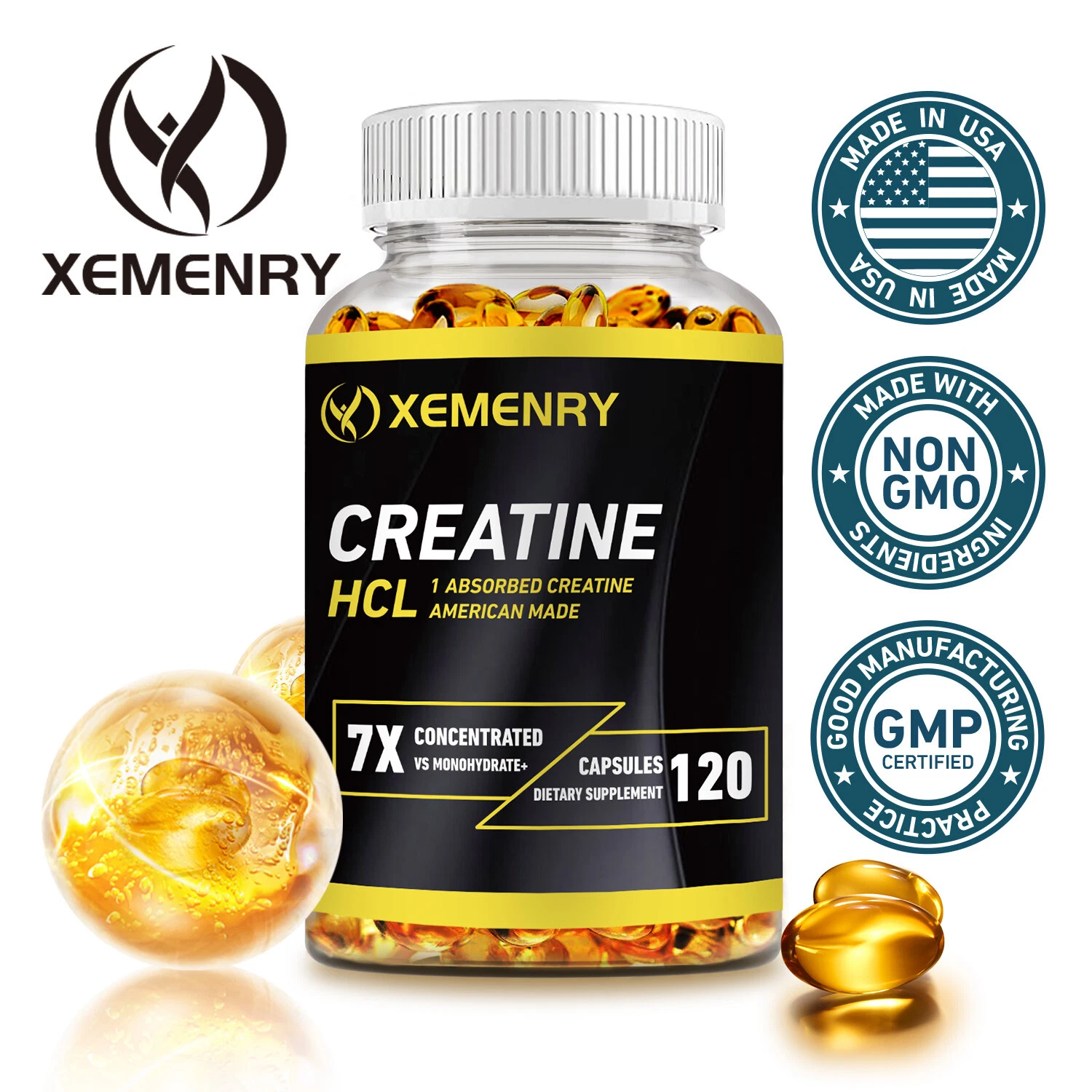 Creatine HCI 750mg- Muscle Health, Energy Boost, Enhanced Strength & Performance