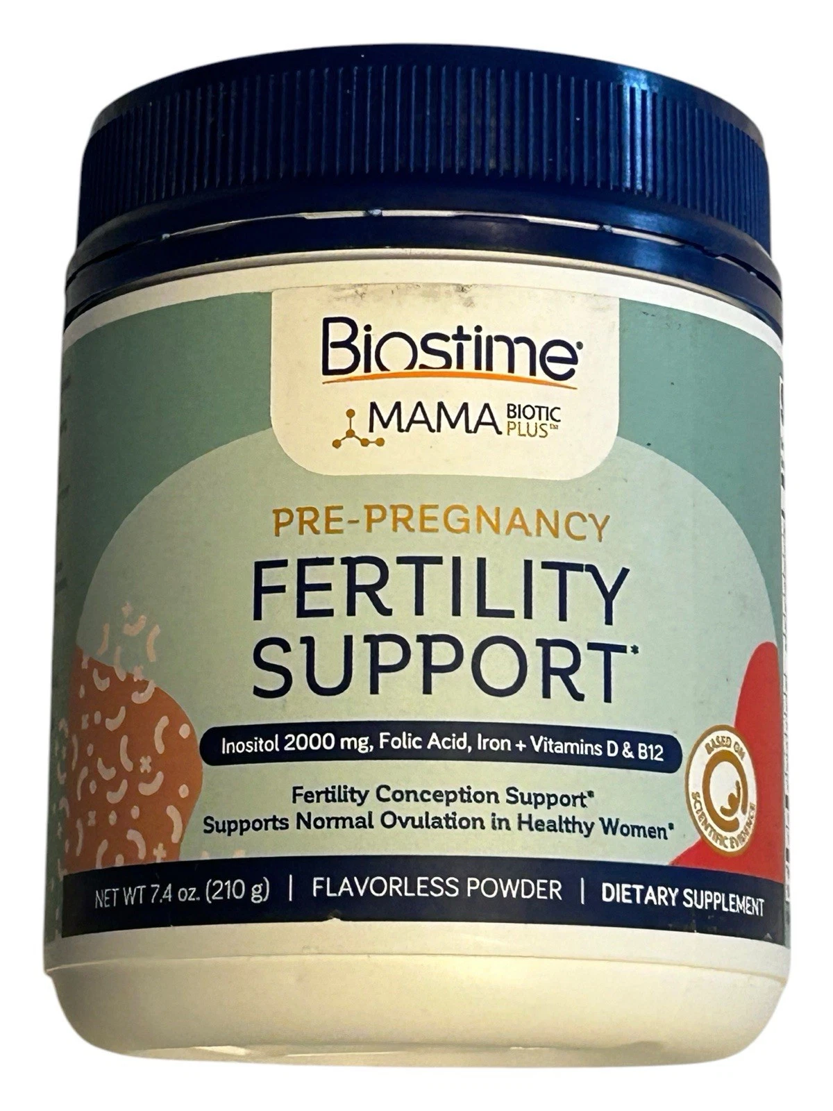 Pre-Pregnancy Fertility Support Powder - 7.4 oz - Flavorless - Biostime Ex: 9/25