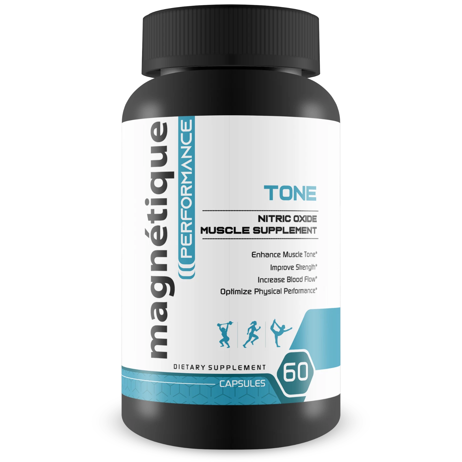 Magnetique Tone - Premium Muscle Building Nitric Oxide Booster - 60 Capsules