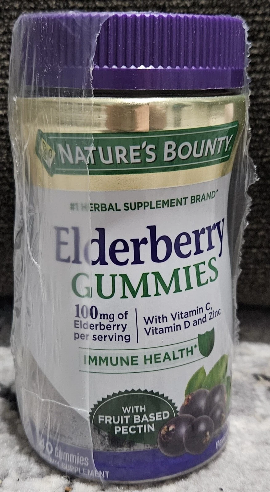 Nature's Bounty Elderberry Gummies For Adults - 40 Gummies STILL SEALED NEW