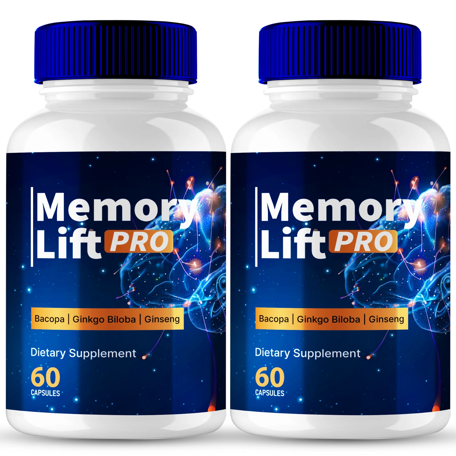 (2 Pack) Memory Lift Pro Brain Supplement Capsules - All Natural MemoryLift Pro