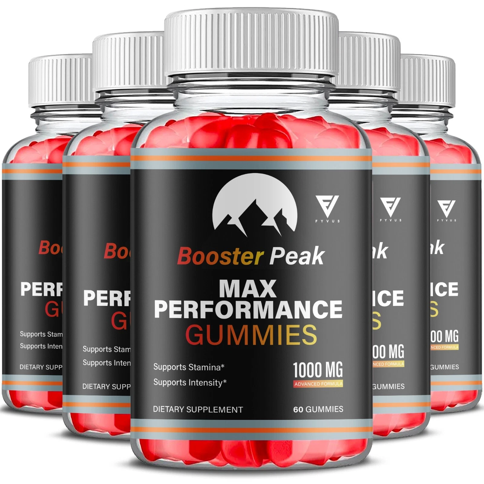 (5 Pack) Booster Peak Gummies BoosterPeak Performance Supplement (300 Gummies)