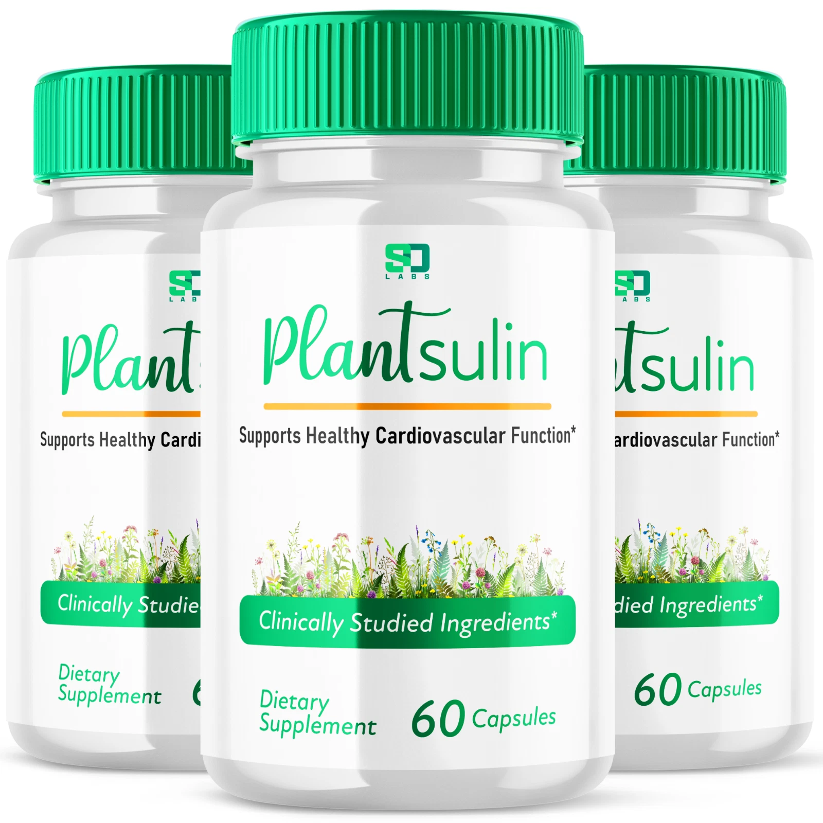 (3 Pack) Plantsulin Supports Healthy Cardiovascular Function Pill (180 Capsules)