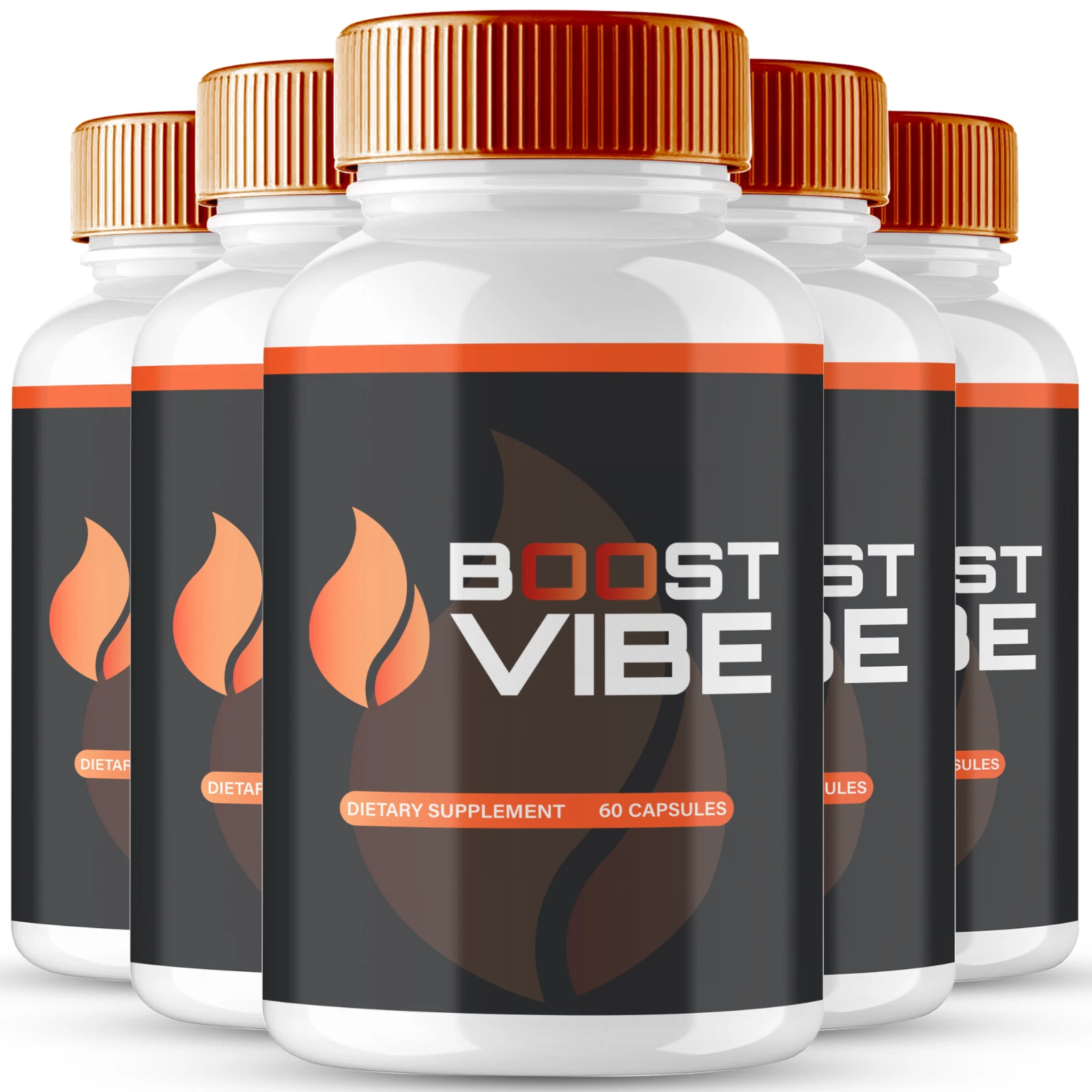 (5 Pack) Boost Vibe Pills for Men Advanced Formula - Male Support Capsules