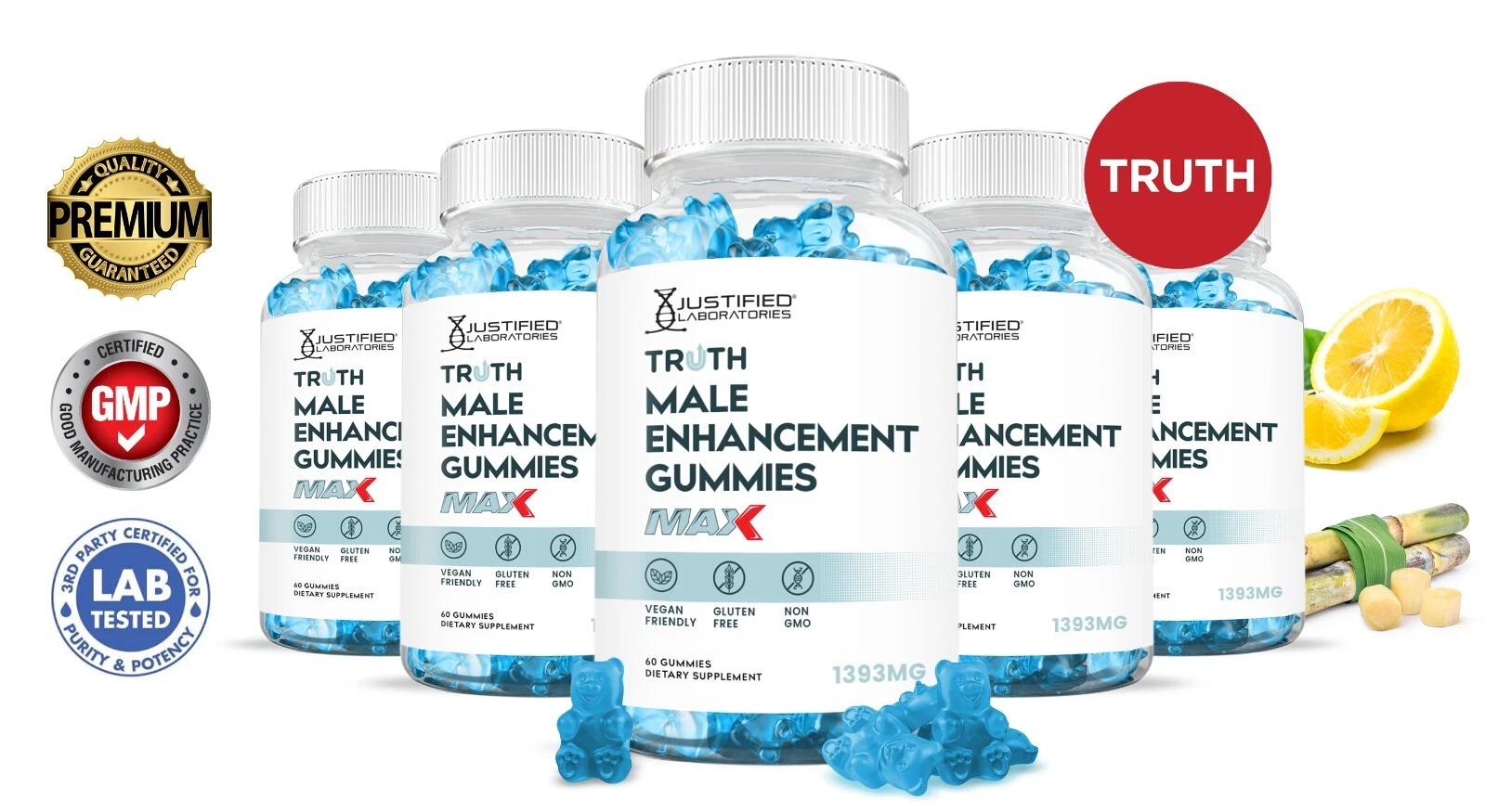Truth Male Enhancement Max Gummies 1393MG 300 Gummys