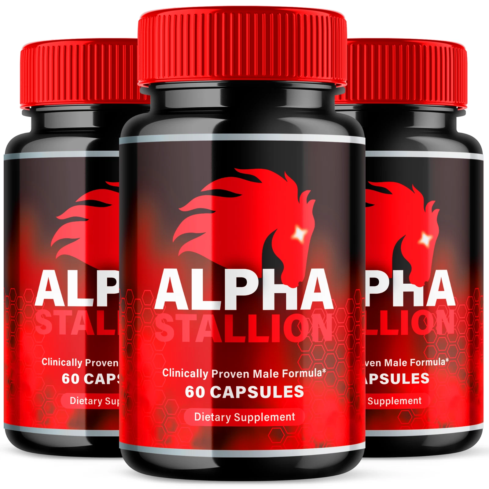 Alpha Stallion Support Vitamin Maximum Strength Supplement for Men 180 Capsules