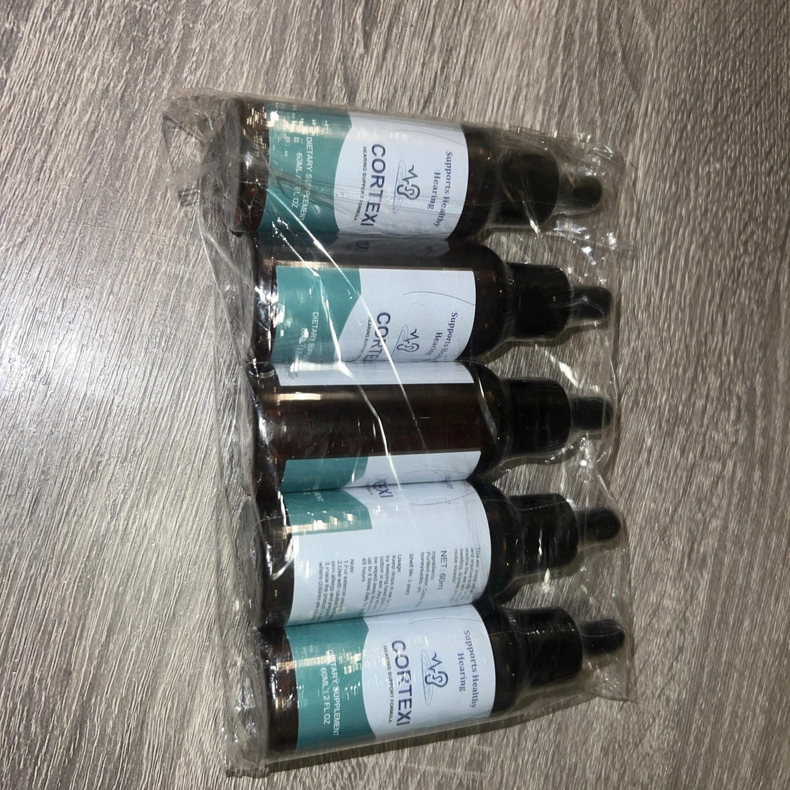 Cortexi Tinnitus Hearing Support Formula Supplement Serum ( 5 Bottles ) - Pack 5