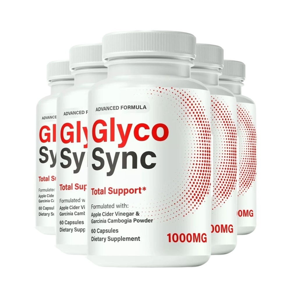 5-Pack Glyco Sync Capsules – GlycoSync Sugar Optimizer Pills - 300 Capsules
