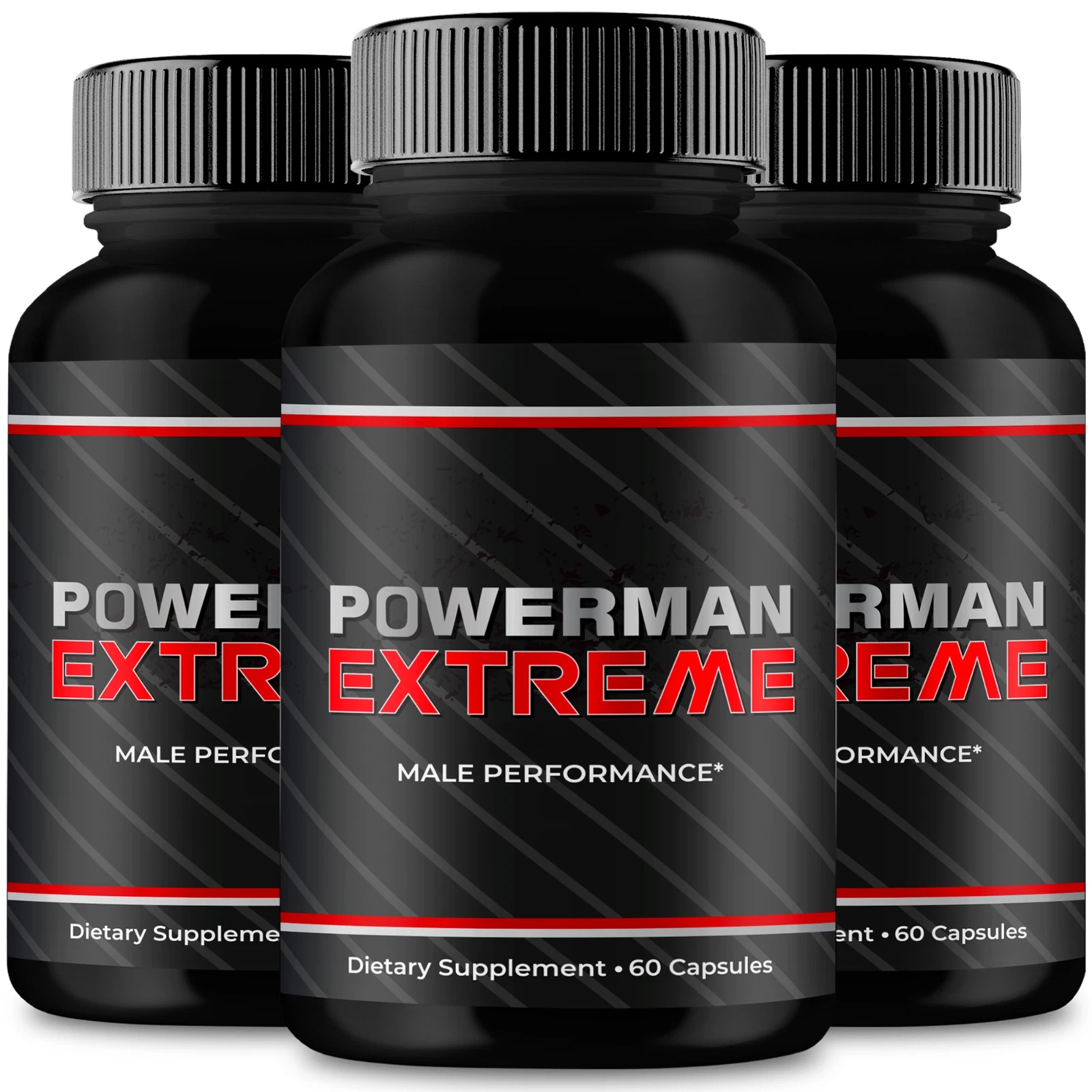(3 Pack) Power Man Extreme Capsules , PowerMan Advanced Male Support Pills