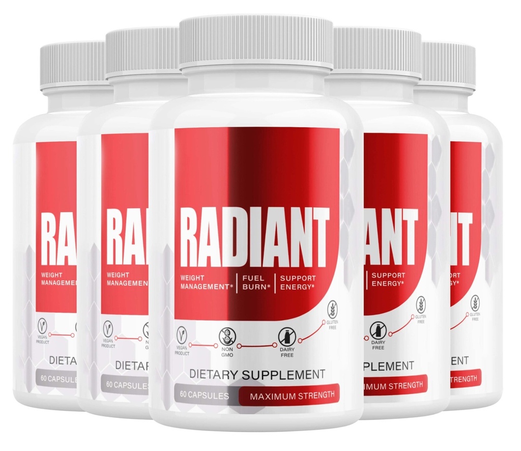 Radiant Advanced Formula Vitamin Natural Health & Wellness Supplement ( 5 Pack )