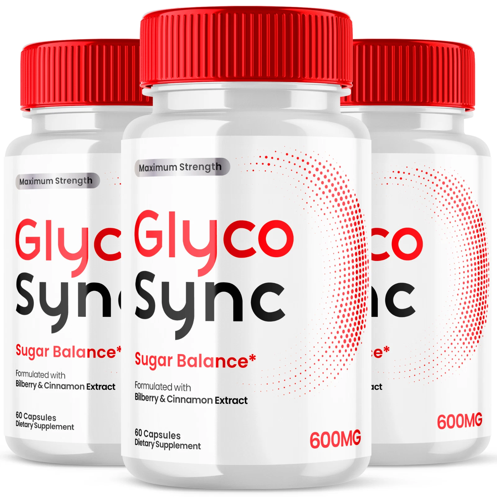 Glyco Sync Advanced Blood Balance Support Natural Glyco Supplement 180 Capsules