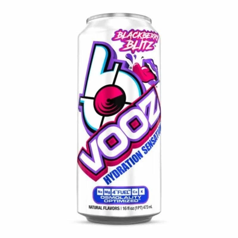 VPX - Bang VOOZ Hydration Drink - Keto & Electrolytes -Blackberry Blitz, 12 Cans