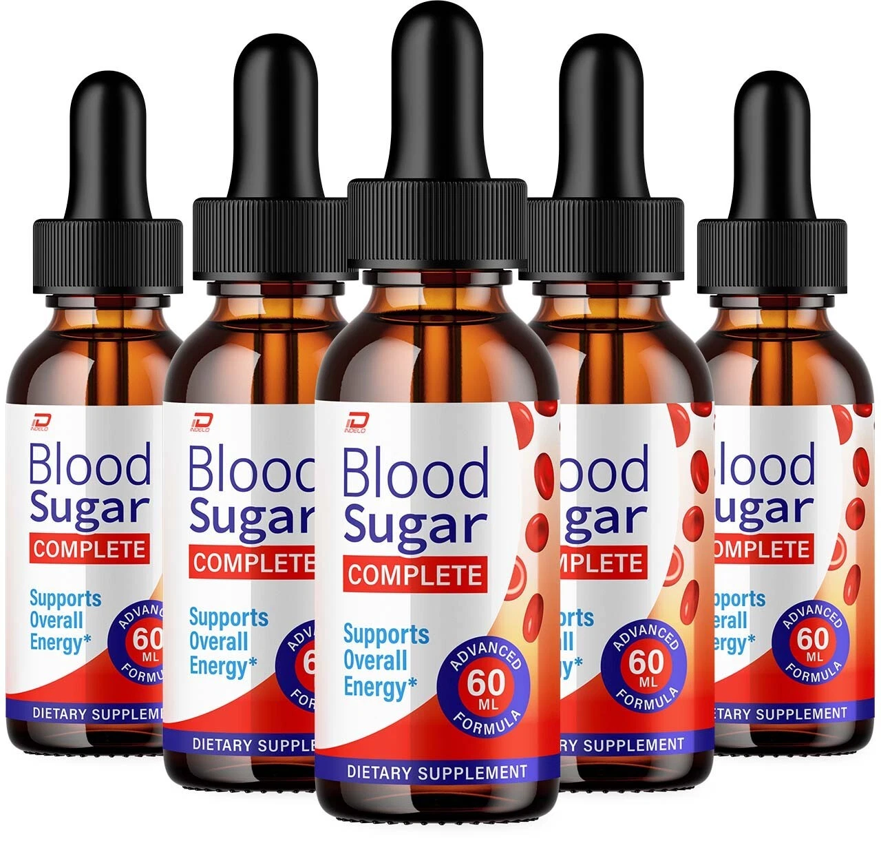 (5 Pack) Blood Sugar Complete Drops Healthy Formula-Extra Strength BloodSugar