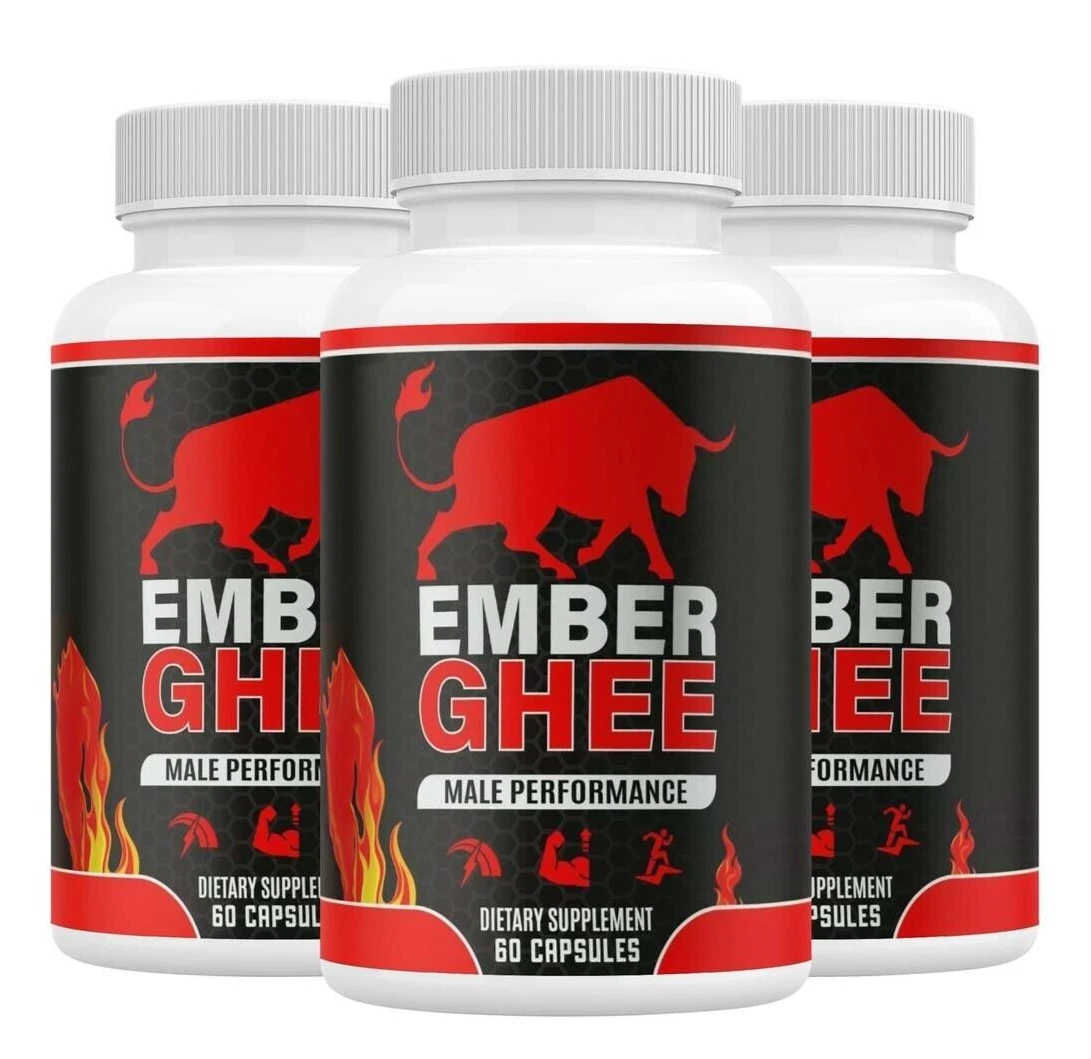 (3 Pack) Ember Ghee capsules for Men, EmberGhee Advanced Male Health Capsules