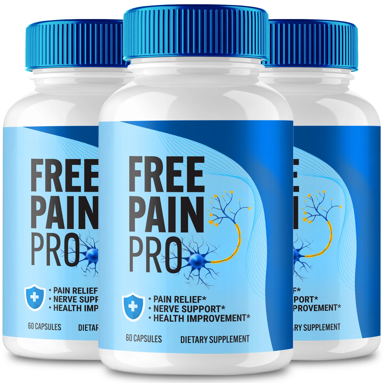 (3 Pack) Free Pain Pro Blood Support Pills for Healthy Blood Levels Circulation