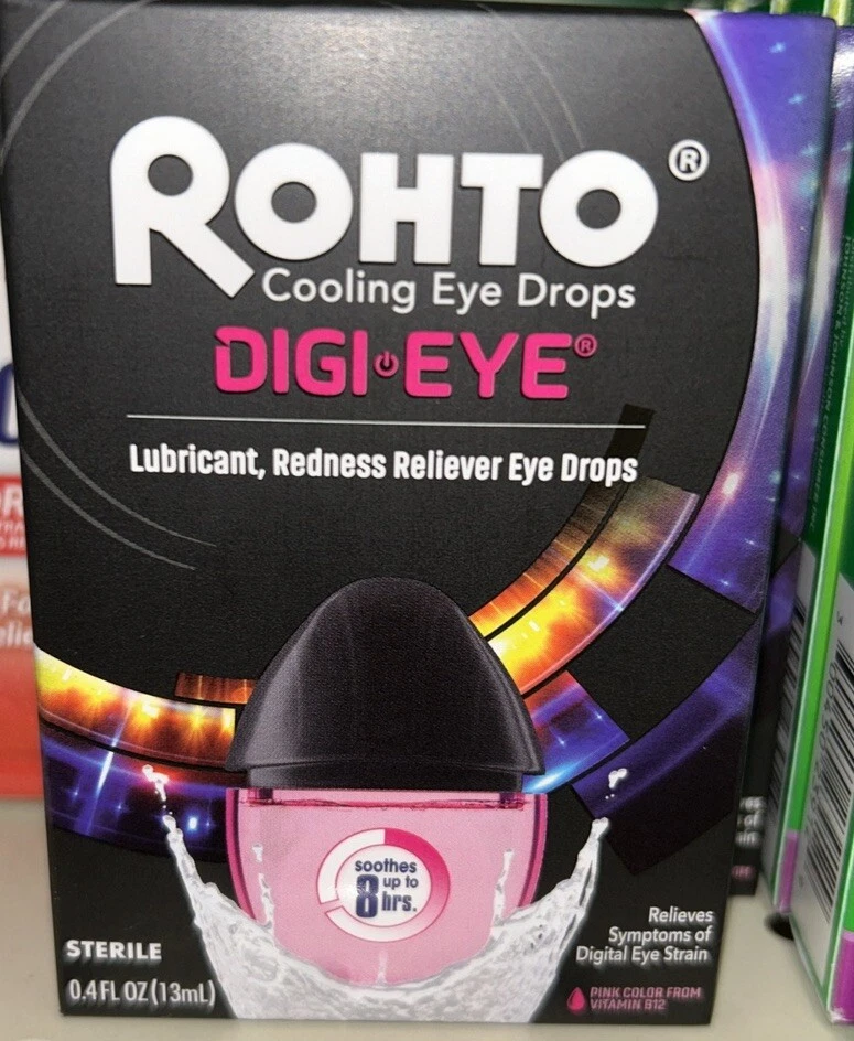 Rohto Digi-Eye Digital Eye Strain Relief Eye Drops 0.4 fl.Oz *New