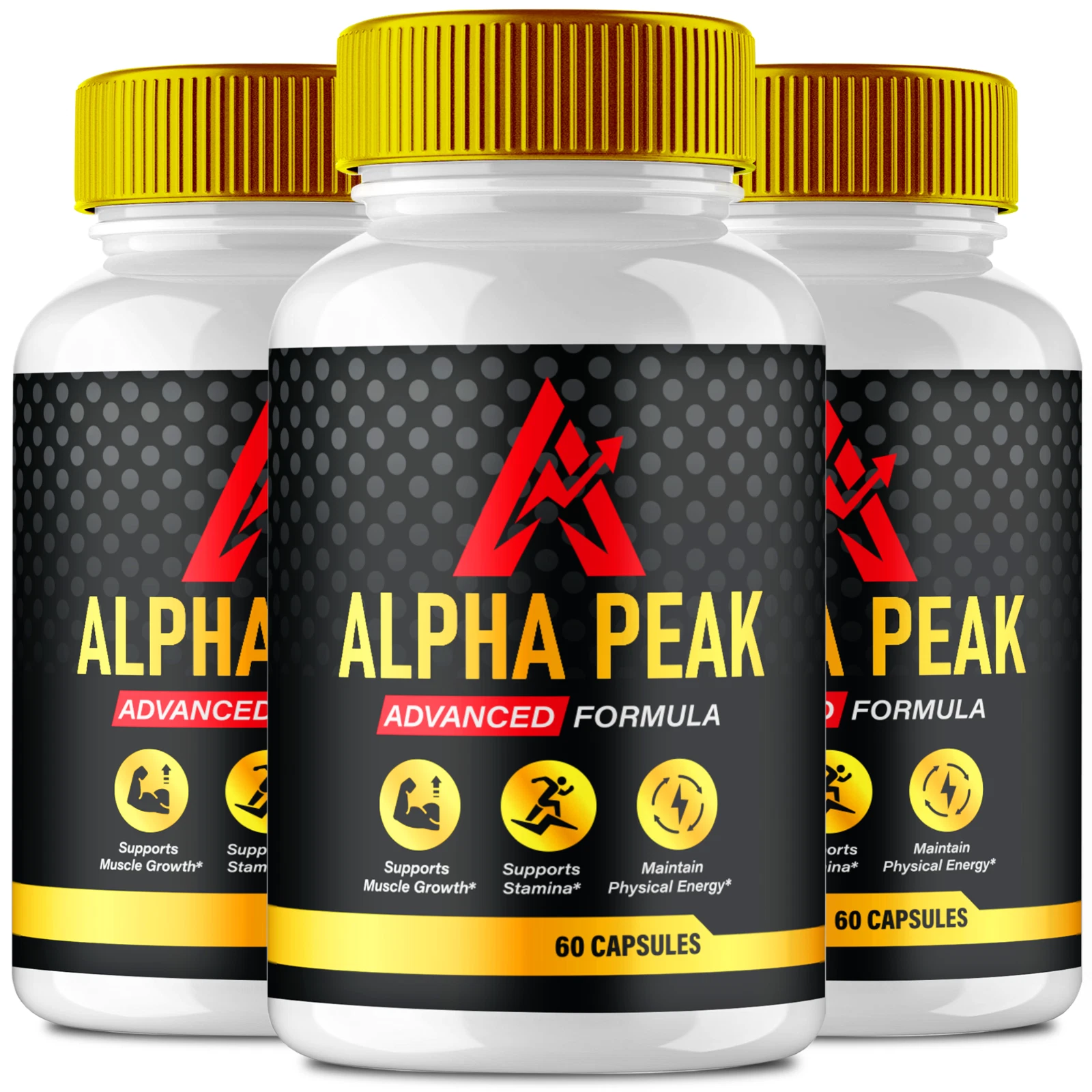 Alpha Peak for Men Advanced Vitality Support Formula Supplement 180 Capsules