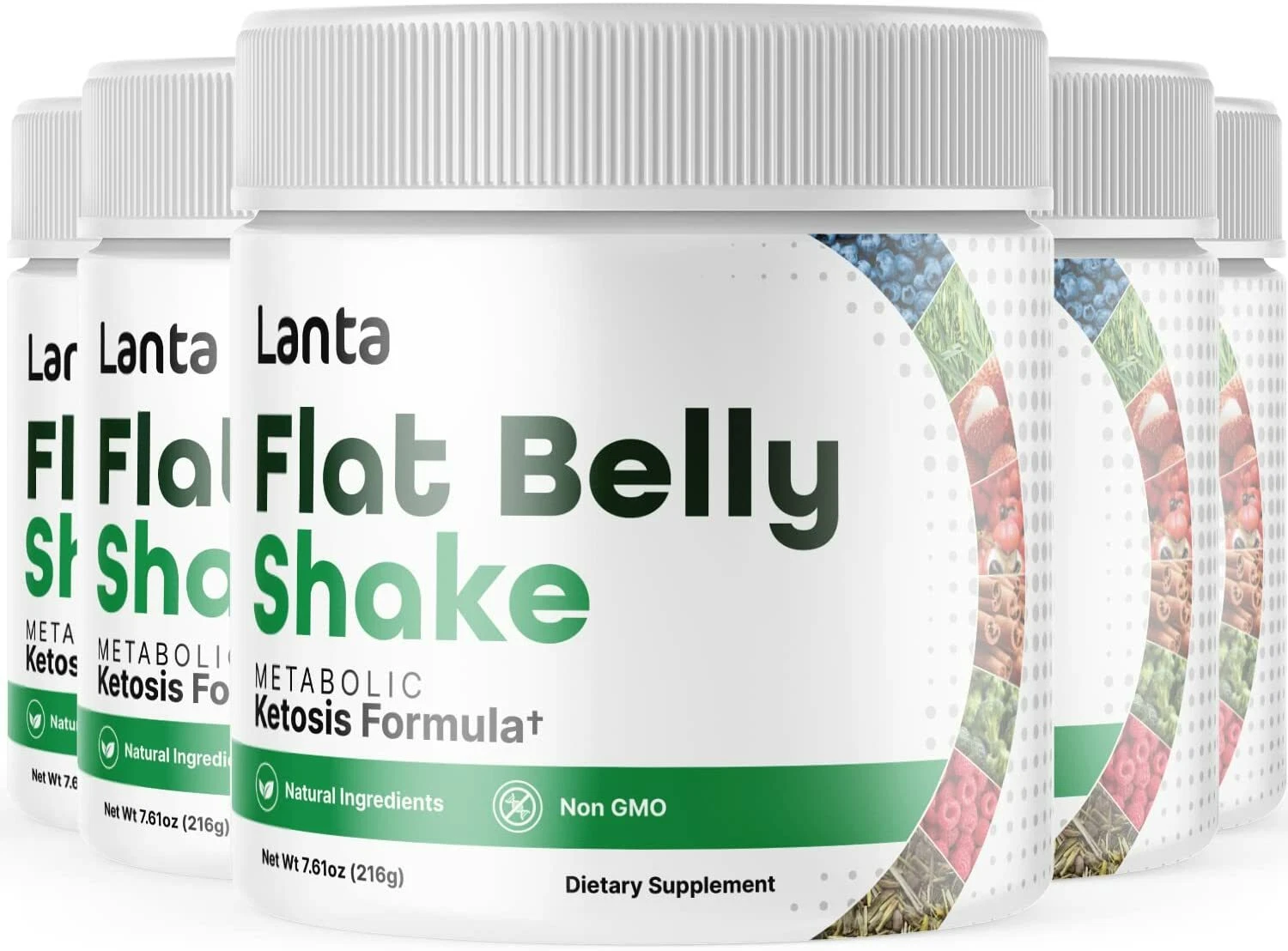 5-Lanta Flat Belly Shake Powder,Weight Loss,Fat Burn,Appetite Control Supplement