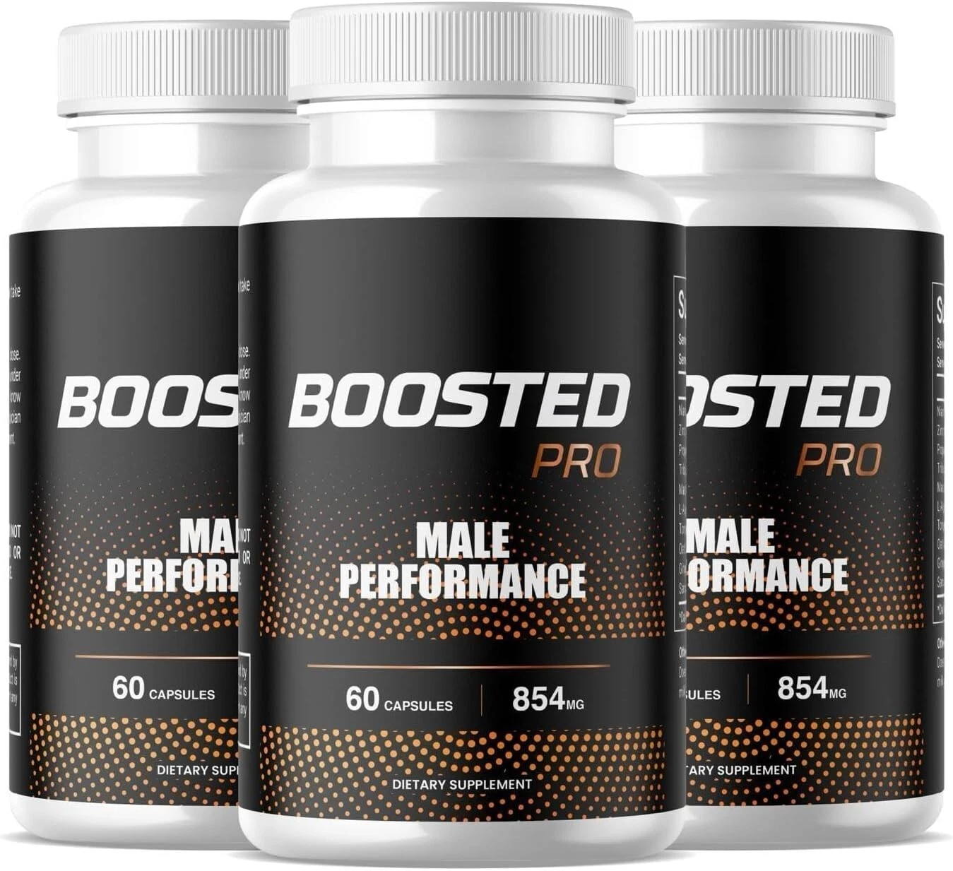Boosted Pro Male Performance All Natural Dietary Supplement (180 Capsule) 3-Pack