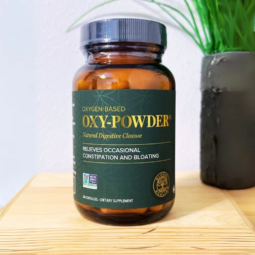 Oxy Powder Colon Cleanse & Natural Detox Pills For Constipation Relief - 60 Ct