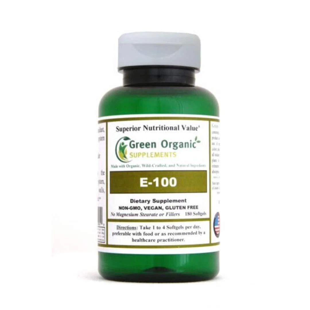 Green Organic Supplements Vitamin E 100 , Natural