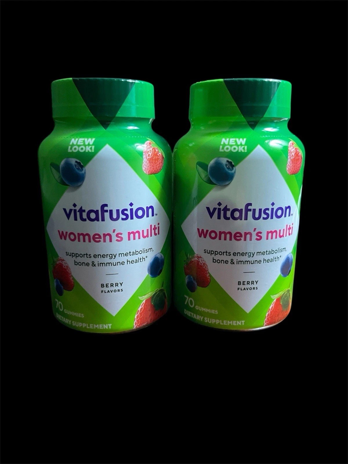 Lot of 2 VITAFUSION Women’s Multivitamin Gummies 70ct each Exp 10/26