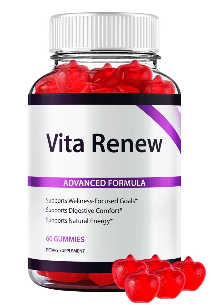 VitaRenew ACV Formula Gummies, Vita Renew Daily Vitamin (60 Gummies)