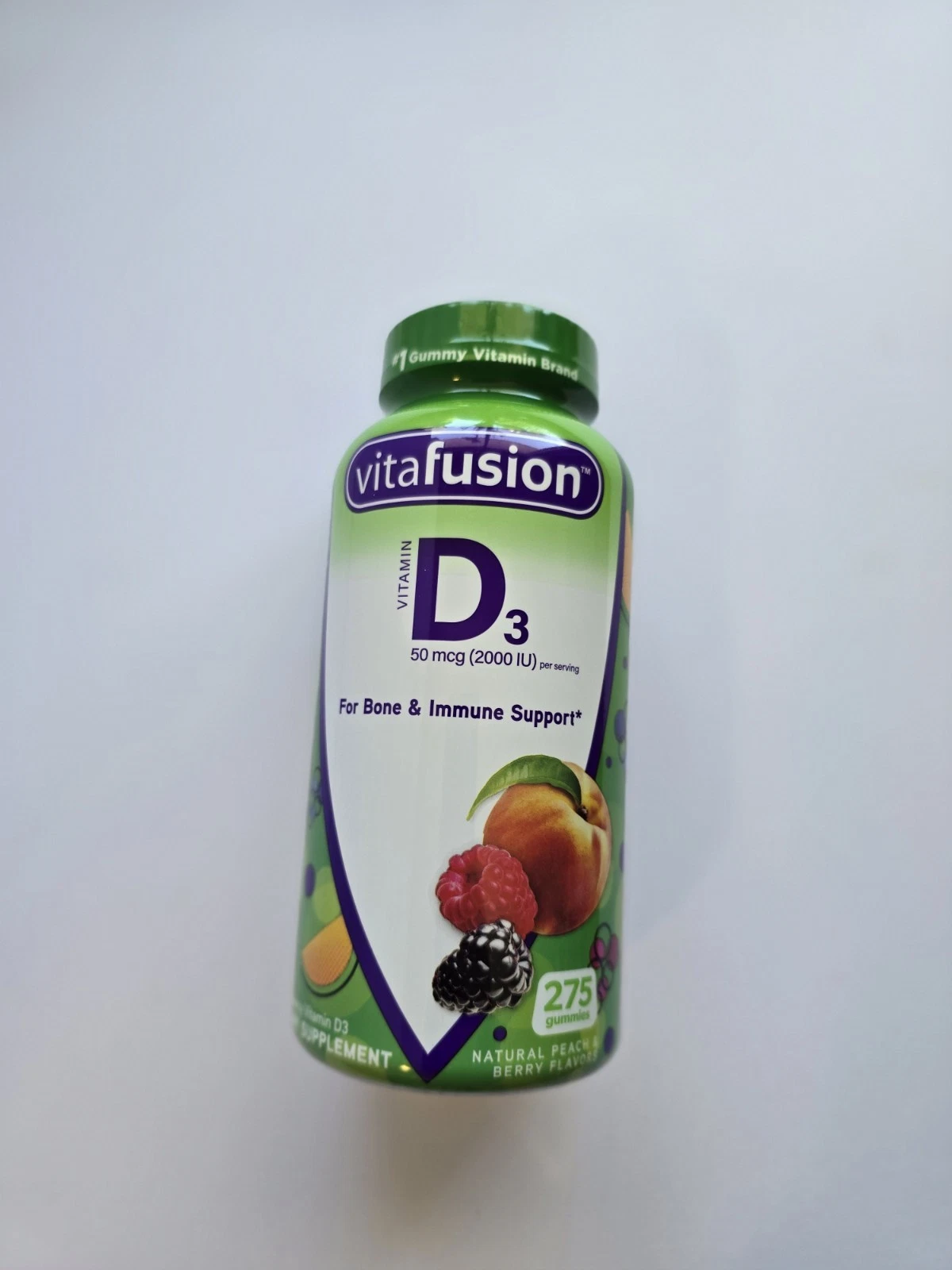 Vitafusion Vitamin D3 Gummies 2000 IU, Gluten-Free, 275 Count