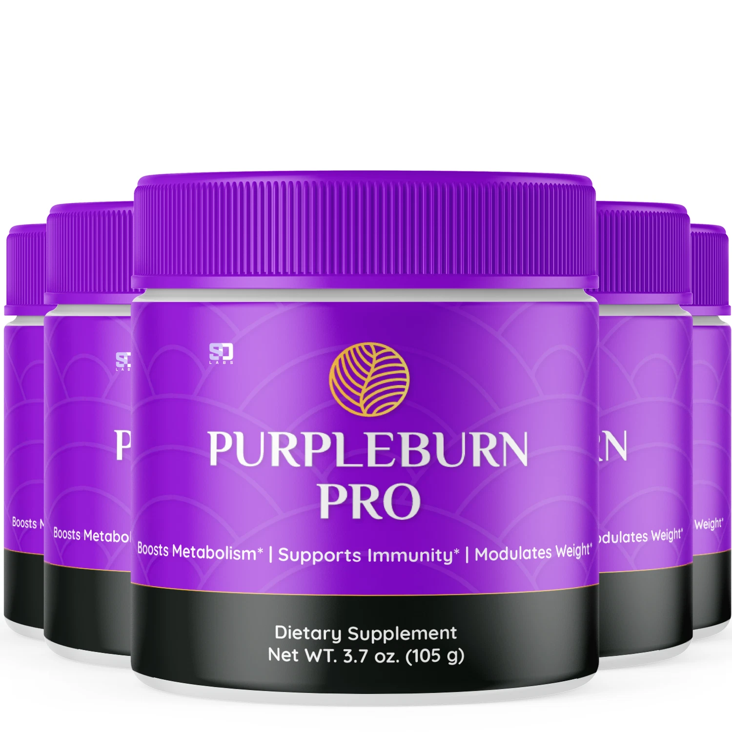 (Paquete de 5) Polvo ceto Purbleburn Pro, polvo para perder peso Purbleburn Burn (13,75 oz)