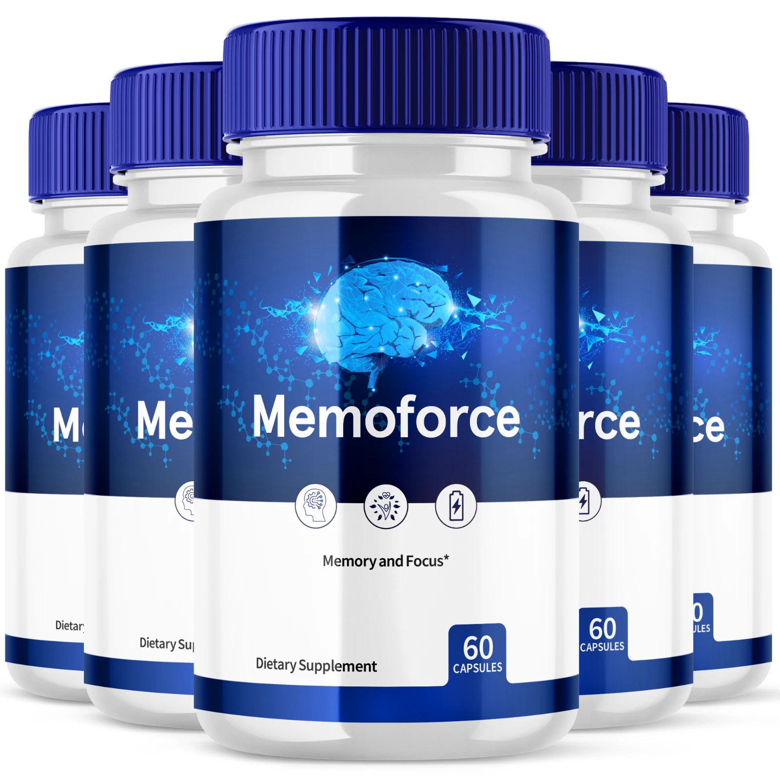 Memoforce Suplemento Avanzado de Memoria y Enfoque Memo Force Nootrópico 300 Cápsulas