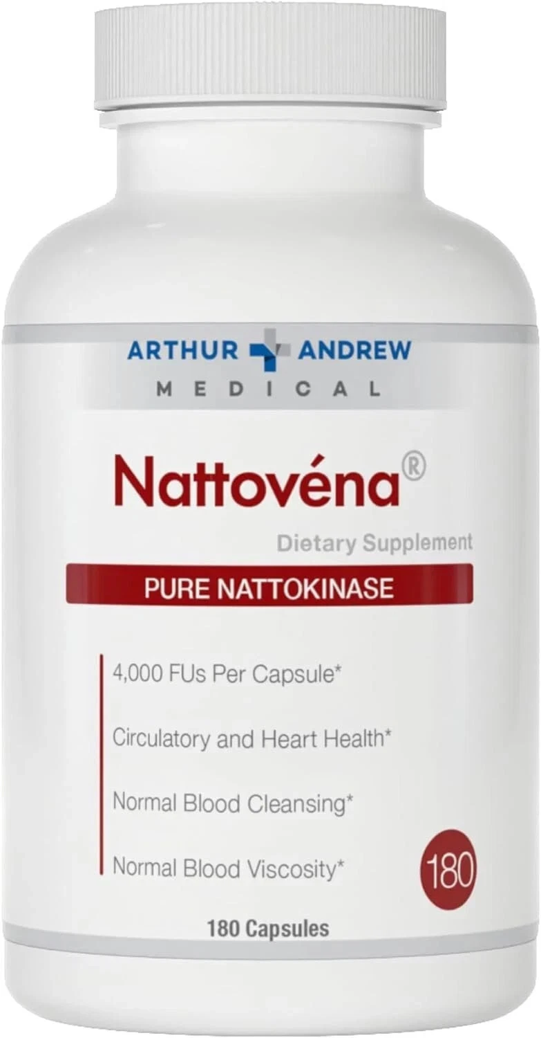 Arthur Andrew Medical, Nattovena, Pure Nattokinase Supplement, Double ...