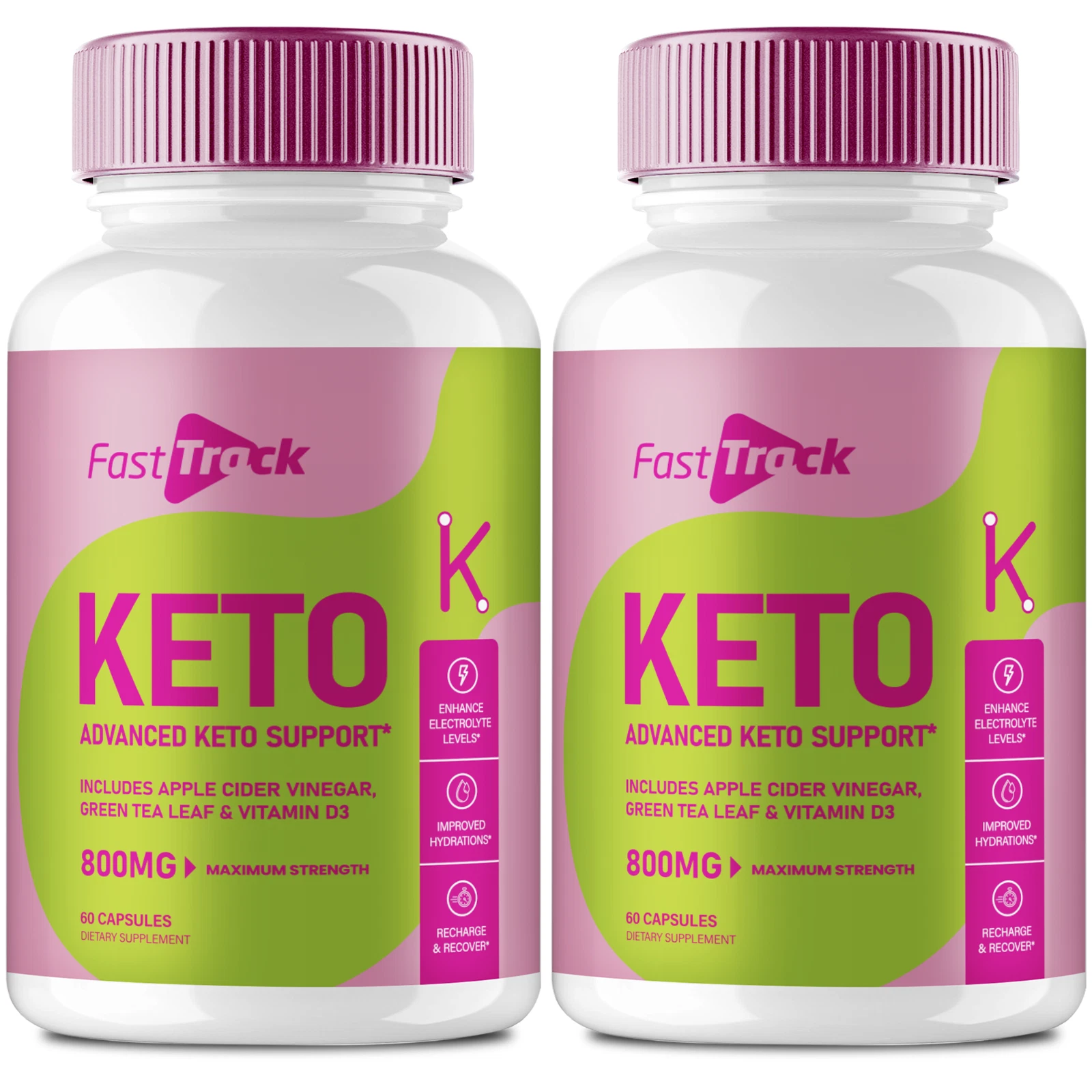 (2 Pack) Fast Track Keto Capsules, FastTrack for Weight Loss Management Pills