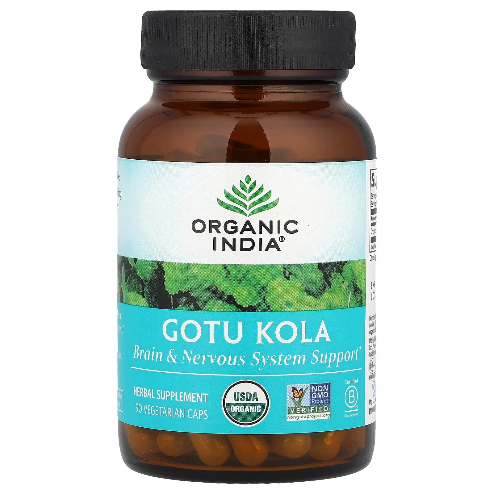 Gotu Kola, 90 Vegetarian Caps (350 mg per Capsule)
