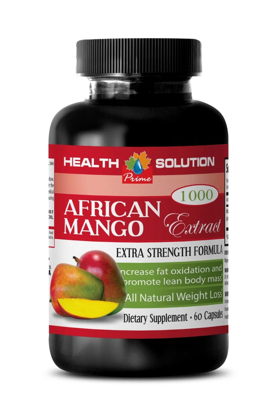 Weight Loss Supplement Fat Burner - AFRICAN MANGO 1000mg - 1 Bottle 60 Caps