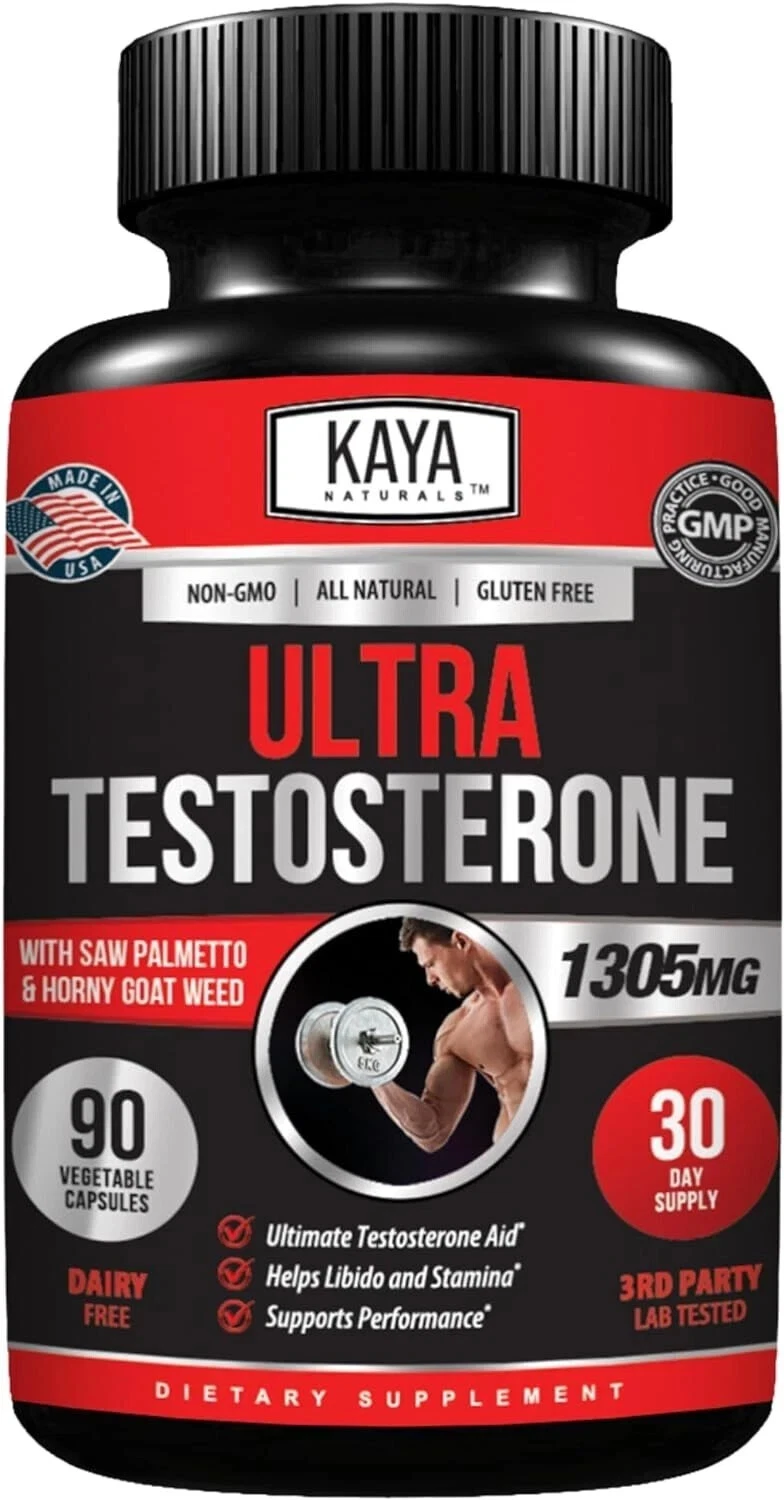 Kaya Naturals Ultra Testosterone Booster 90 Count Exp 03/28