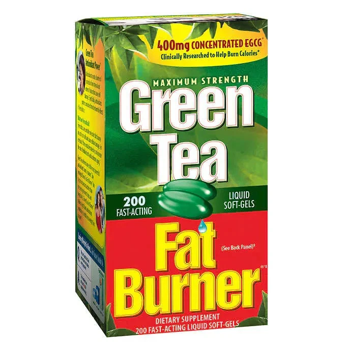Green Tea Fat Burner Dietary Supplement - 200 Softgels Exp 11/2026