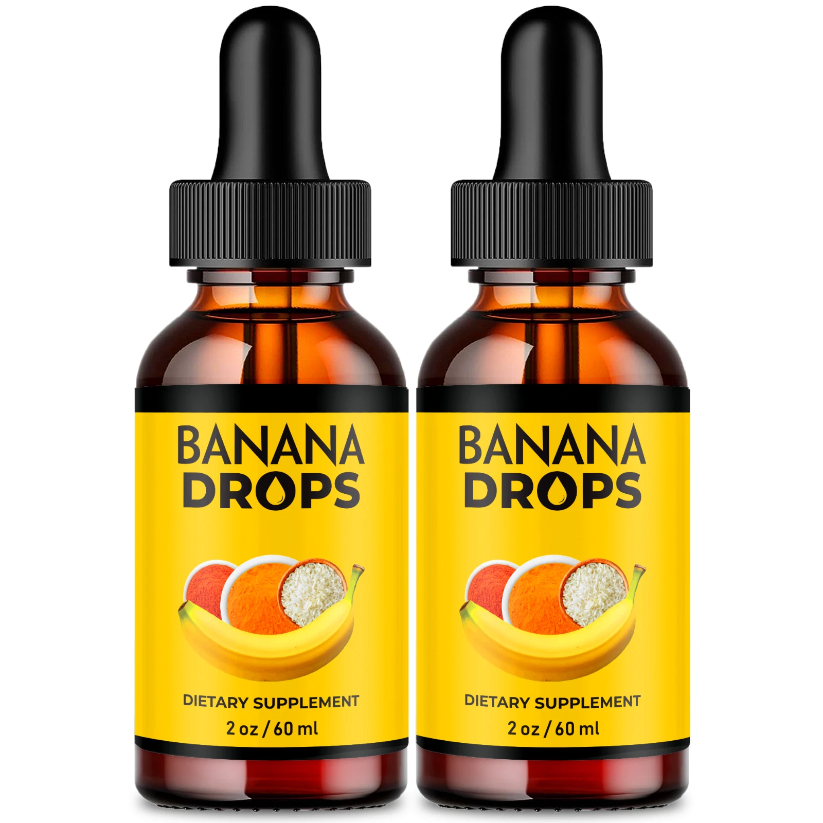 Banana Drops Blood Supplement, Banana Extract Liquid Blood Drops (2 Pack)