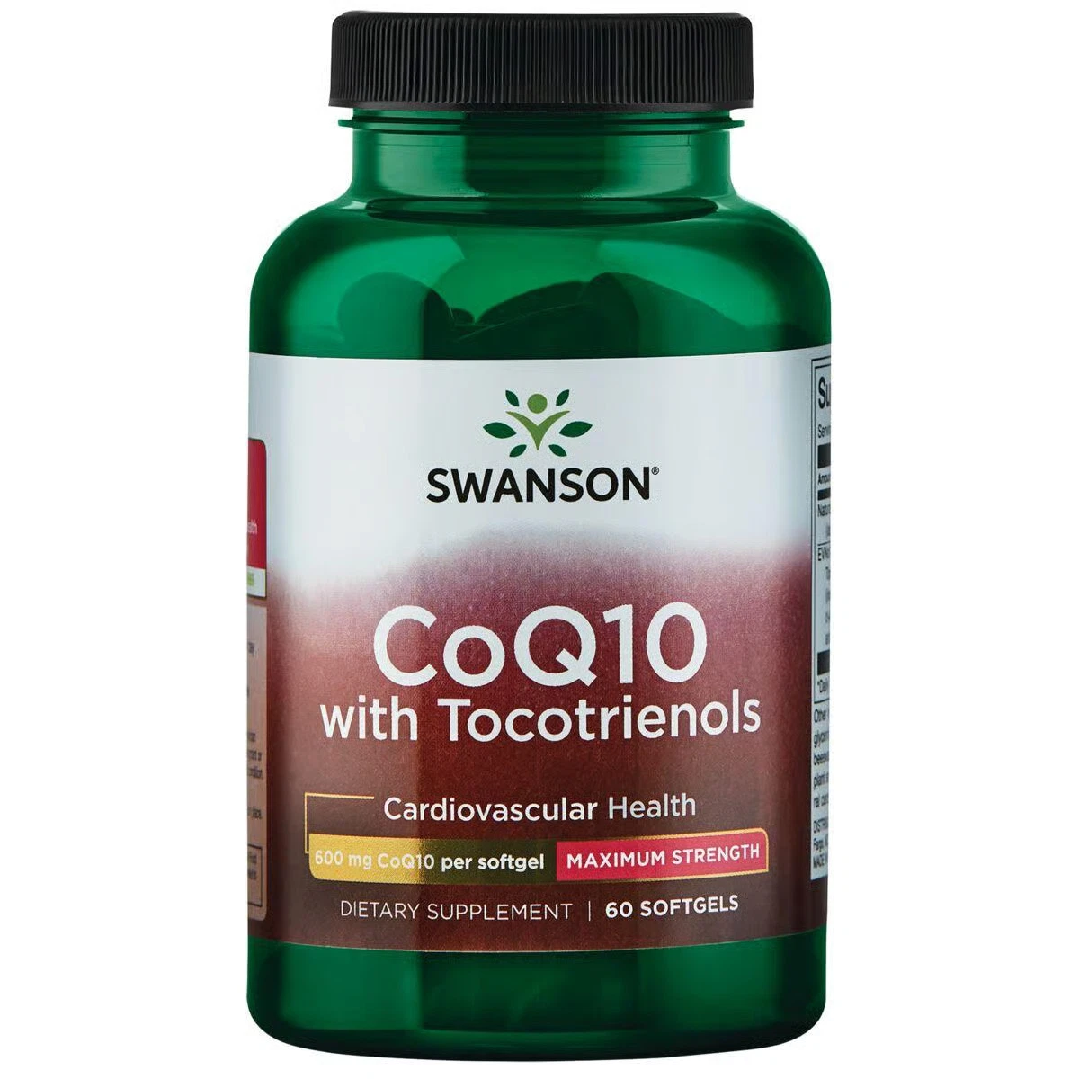 Swanson Coq10 with Tocotrienols - Maximum Strength 600 mg 60 Softgels