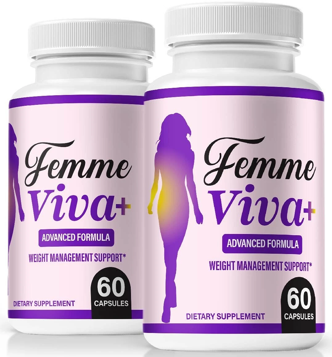 (2 Pack) Femme Viva+ Weight Loss Capsules, Femme Viva+ Advanced Support Formula