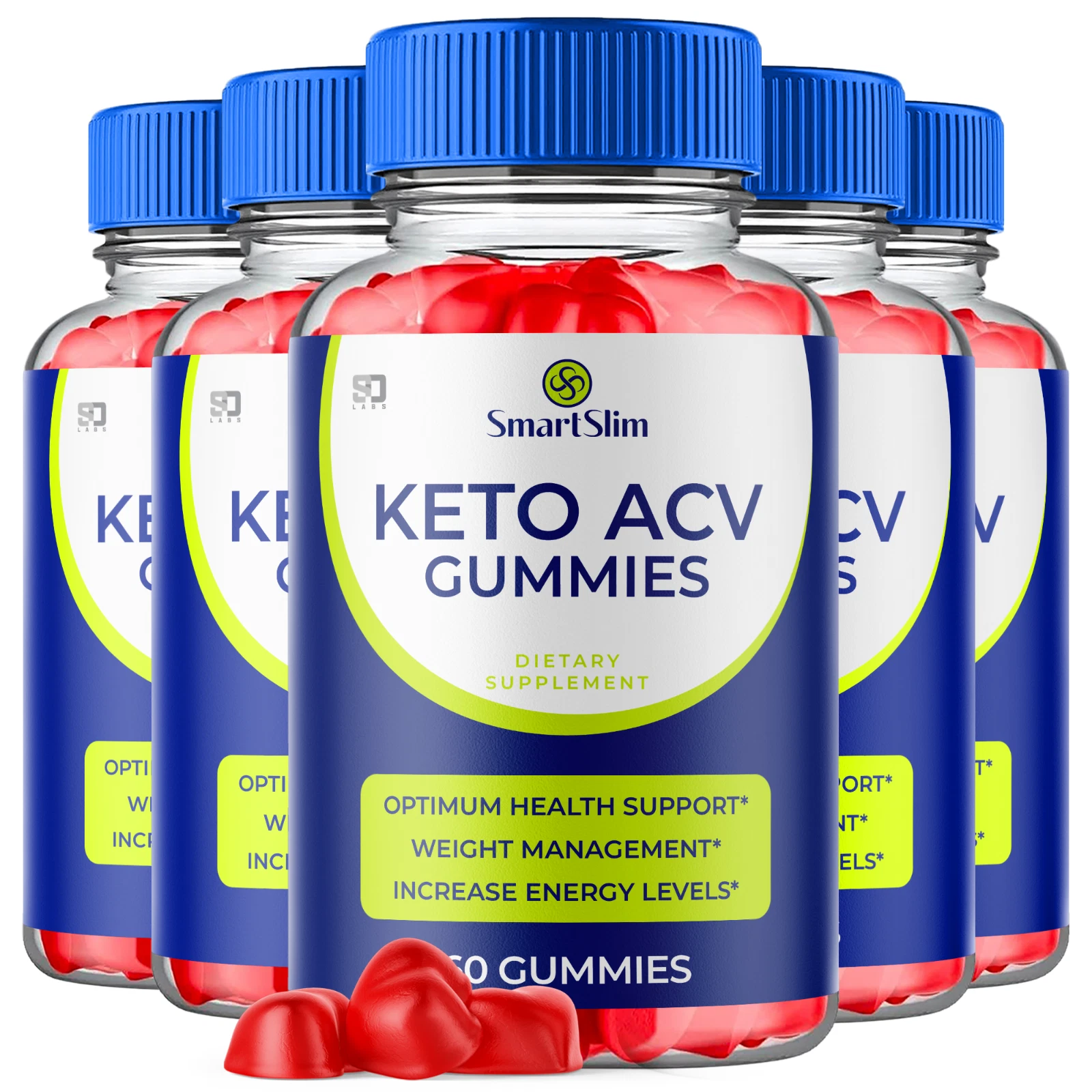(5 Pack) Smart Slim Keto ACV Gummies, SmartSlim ACV Keto Gummies (300 Gummies)